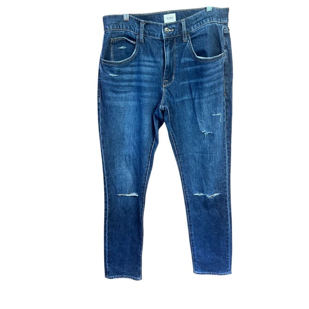 Hudson Men’s Blake  Slim Straight distressed Jeans Sz 32/34